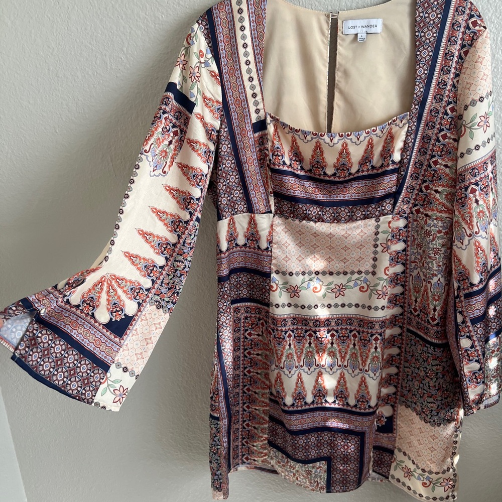 Lost + Wander Multicolor Patterned Dress - image 2